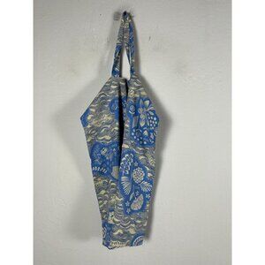 Gudrun Sjoden 2025 Blue/Beige Reusable Tote Shopping Bag Floral Eco-Friendly